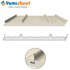 China Leading 50mm Ribbed Roof Standing Seam Sandwich Panels Engineered for Solar PV Mounting Manufacturer