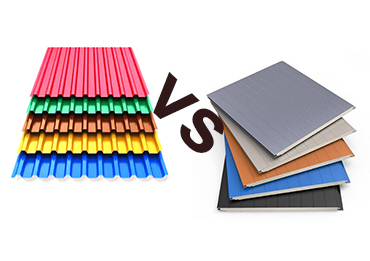 Corrugated Steel Sheet VS Sandwich Panels