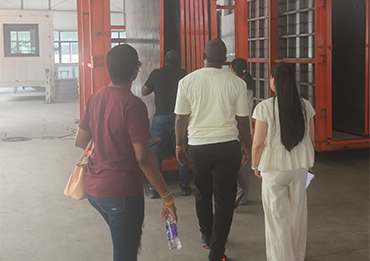 Welcoming Cameroonian Clients to Yumisteel Light Steel Villa Factory 