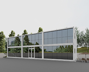 Office container house building in Mexico