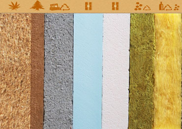 Properties of different insulation material